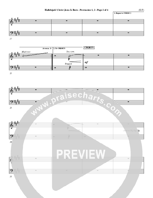 Hallelujah Christ Jesus Is Born Percussion 1/2 (Dennis Jernigan)