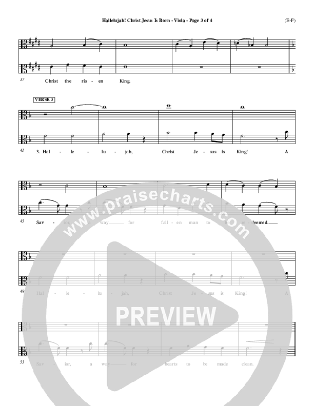 Hallelujah Christ Jesus Is Born Viola (Dennis Jernigan)