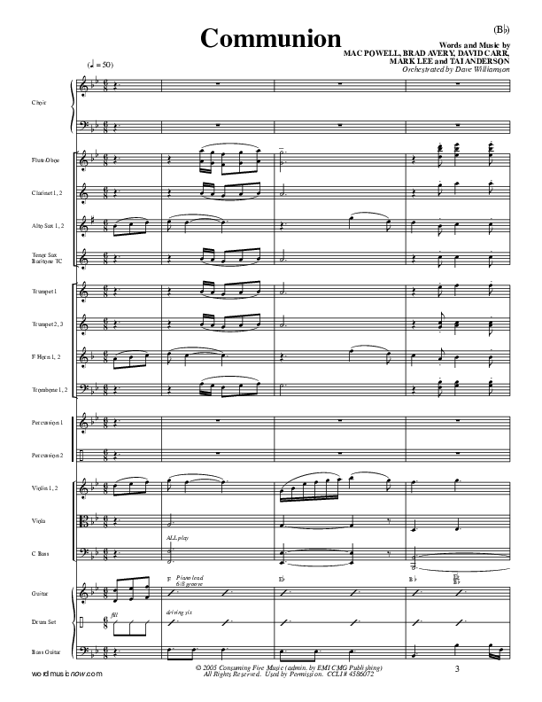 Communion Orchestration (Third Day)