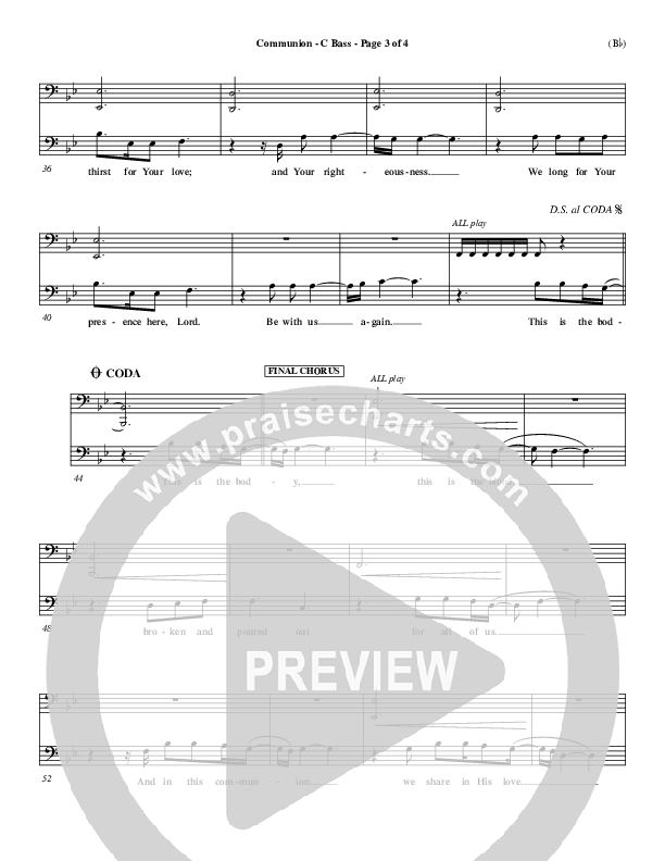 Communion Contrabass (Third Day)