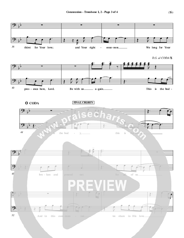 Communion Trombone 1/2 (Third Day)