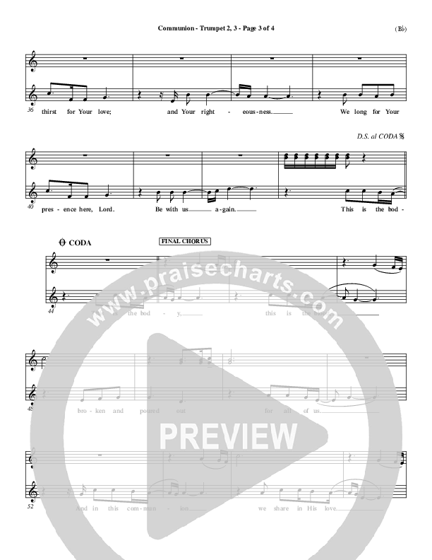 Communion Trumpet 2/3 (Third Day)