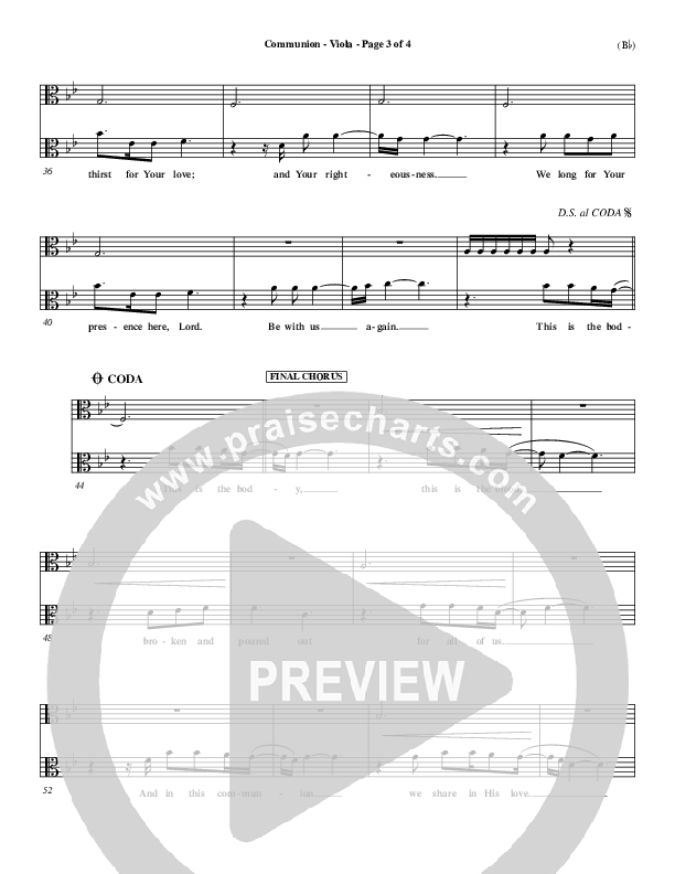 Communion Viola (Third Day)