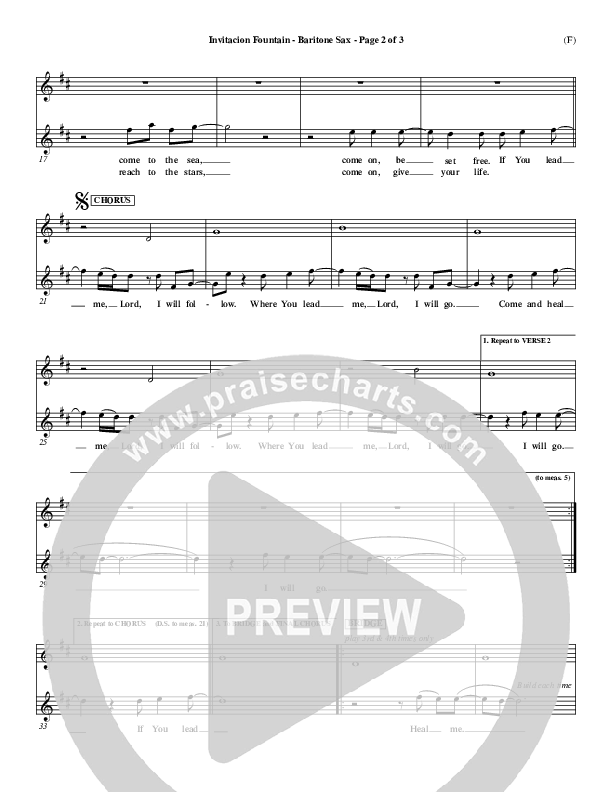 Invitacion Fountain Bari Sax ()