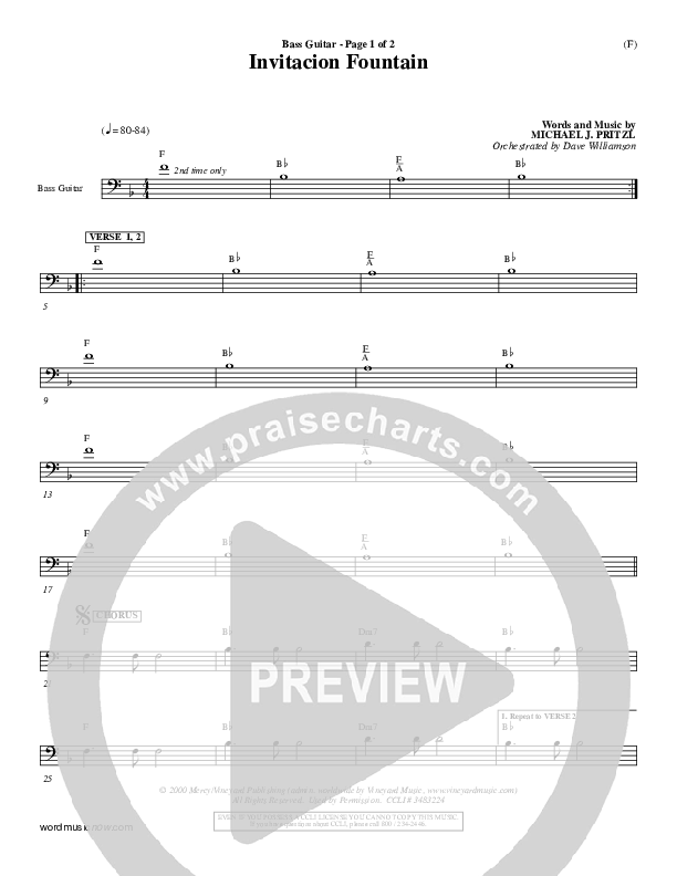 Invitacion Fountain Rhythm Chart ()