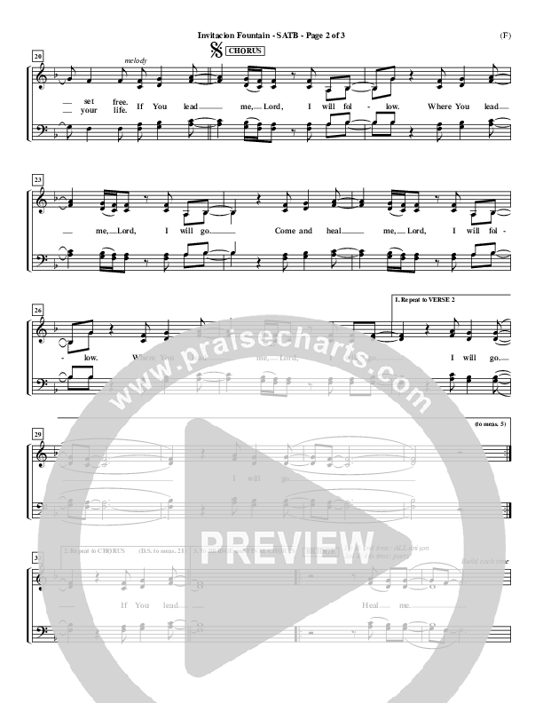 Invitacion Fountain Choir Vocals (SATB) ()
