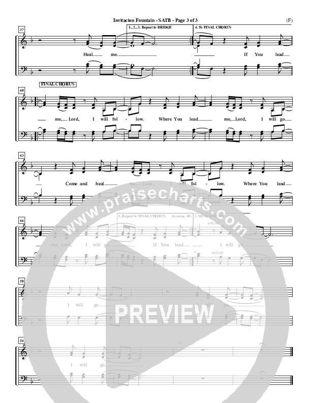 Invitacion Fountain Choir Vocals (SATB) ()