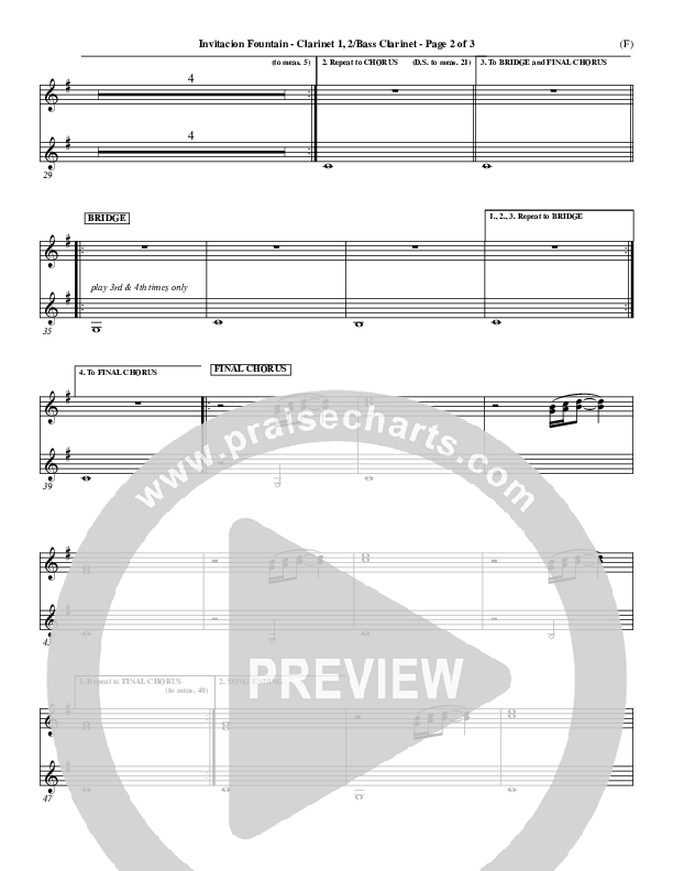 Invitacion Fountain Clarinet 1/2, Bass Clarinet ()