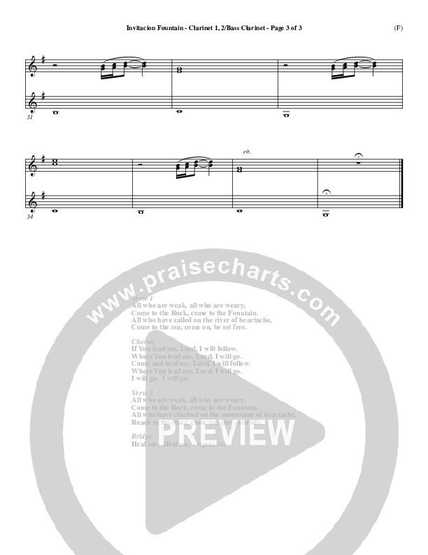 Invitacion Fountain Clarinet 1/2, Bass Clarinet ()