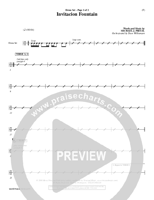 Invitacion Fountain Drum Set ()