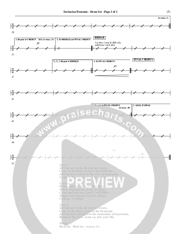 Invitacion Fountain Drum Set ()