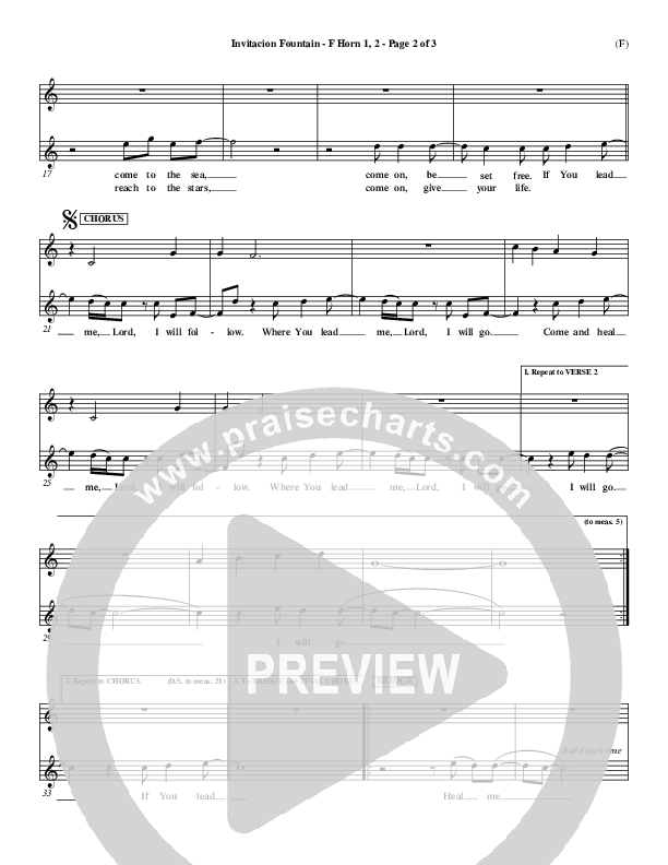 Invitacion Fountain French Horn 1/2 ()