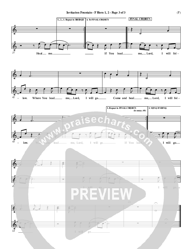 Invitacion Fountain French Horn 1/2 ()