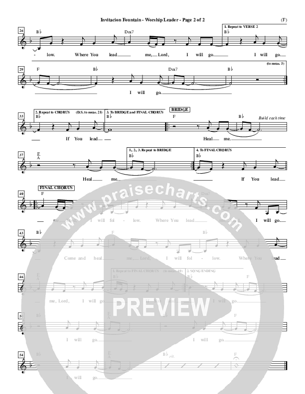 Invitacion Fountain Lead Sheet ()