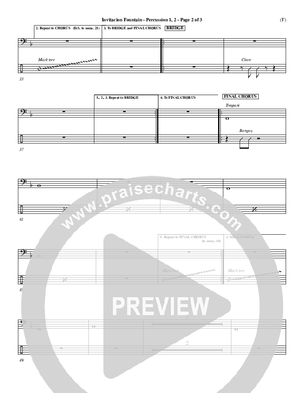 Invitacion Fountain Percussion 1/2 ()