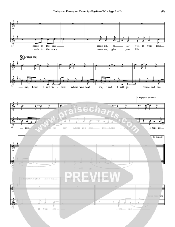 Invitacion Fountain Tenor Sax/Baritone T.C. ()