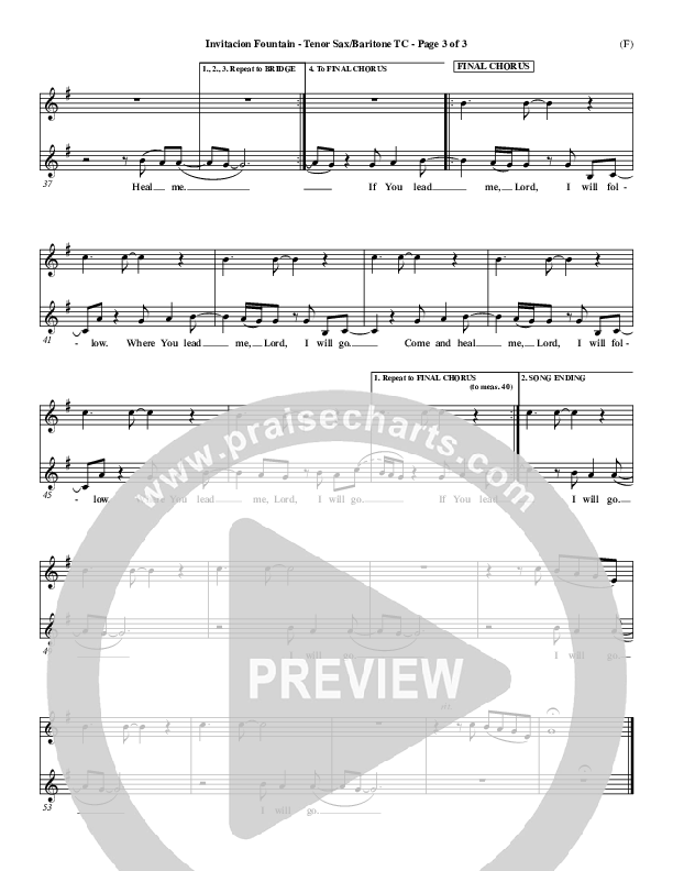 Invitacion Fountain Tenor Sax/Baritone T.C. ()