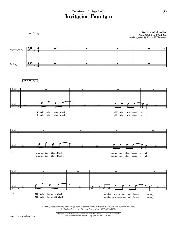 Invitacion Fountain Trombone 1/2 ()