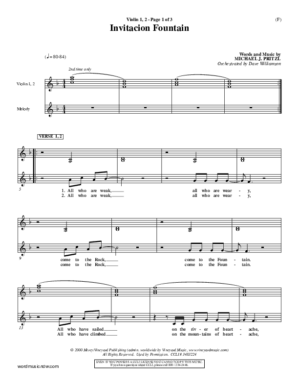 Invitacion Fountain Violin 1/2 ()