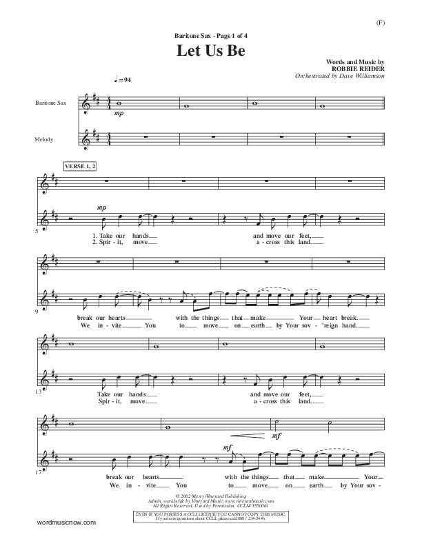 Let Us Be Bari Sax ()