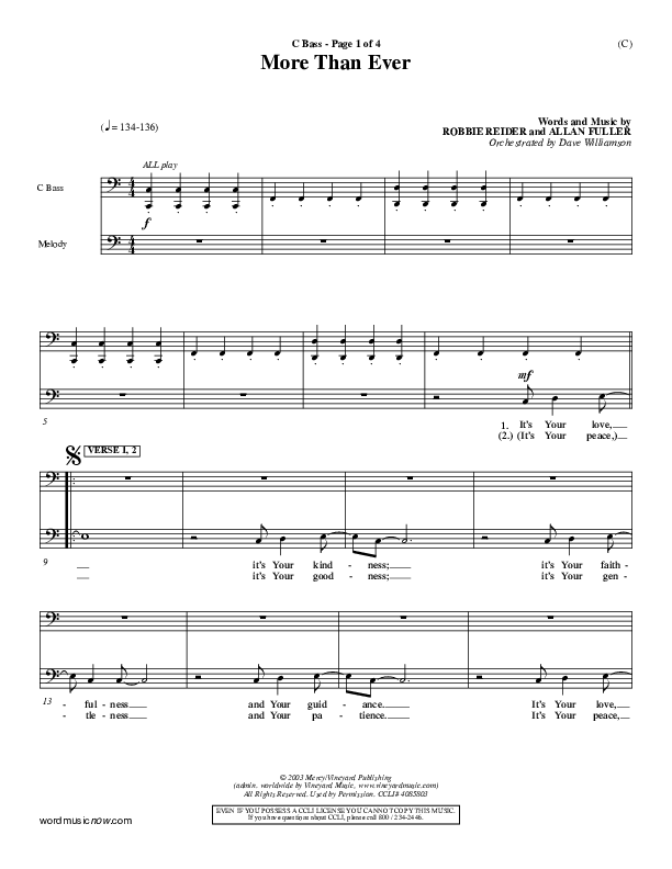 More Than Ever Contrabass ()