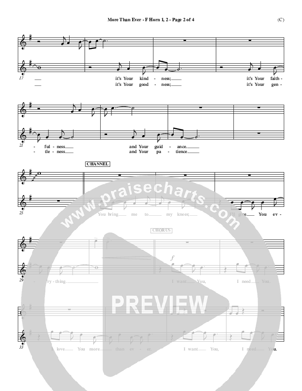 More Than Ever French Horn 1/2 ()