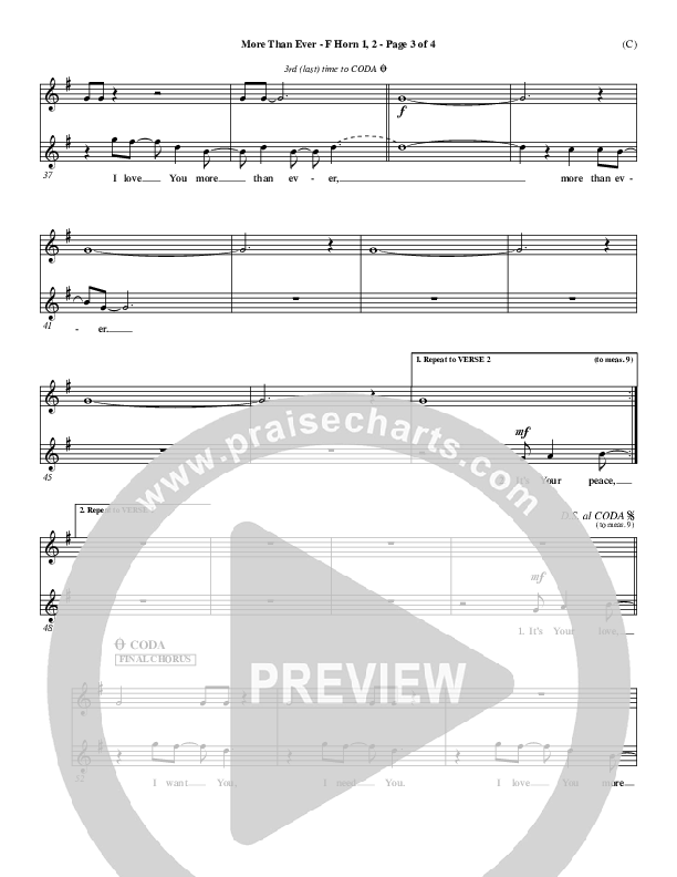 More Than Ever French Horn 1/2 ()