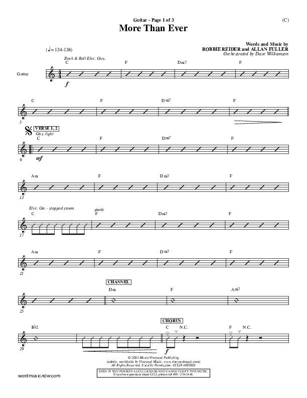 More Than Ever Guitar ()
