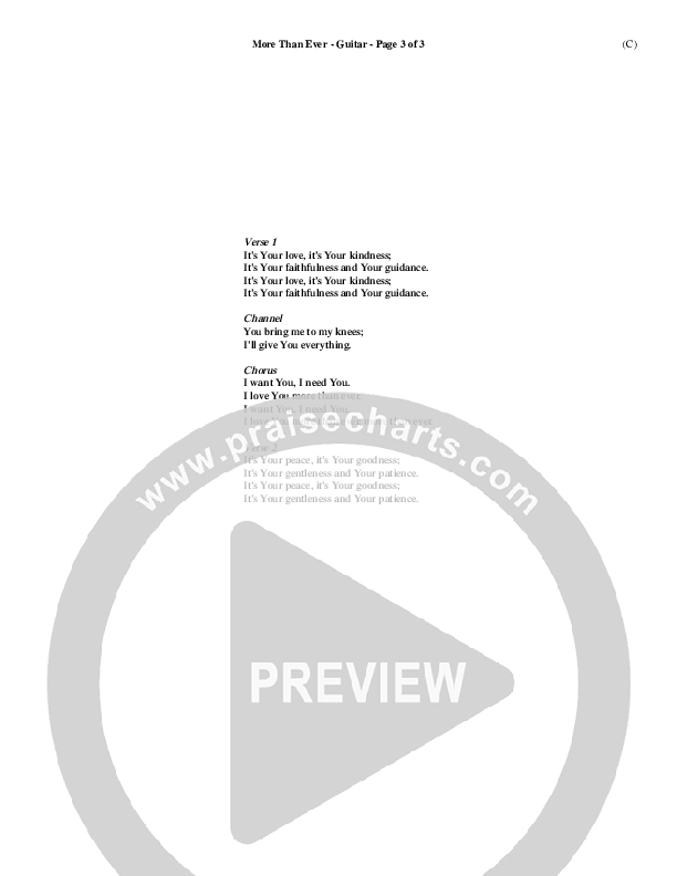 More Than Ever Guitar ()