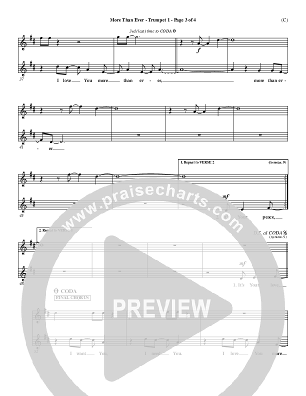 More Than Ever Trumpet 1 ()