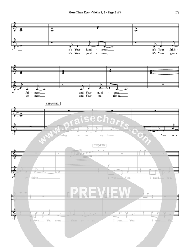 More Than Ever Violin 1/2 ()