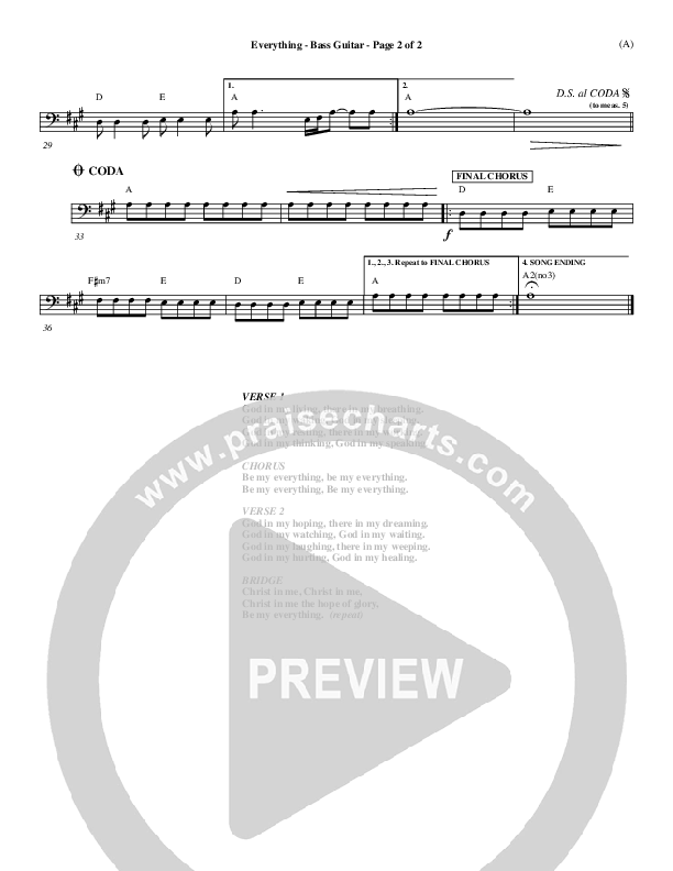Everything Rhythm Chart (Tim Hughes)