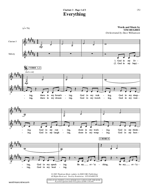 Everything Clarinet 3 (Tim Hughes)