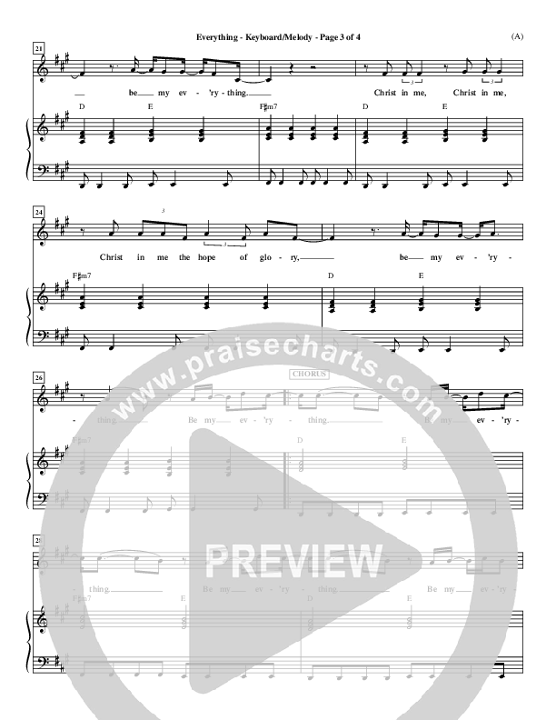 Everything Piano/Vocal (Tim Hughes)