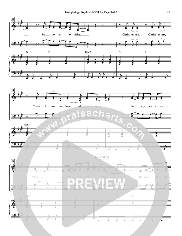 Everything Lead Sheet (Tim Hughes)