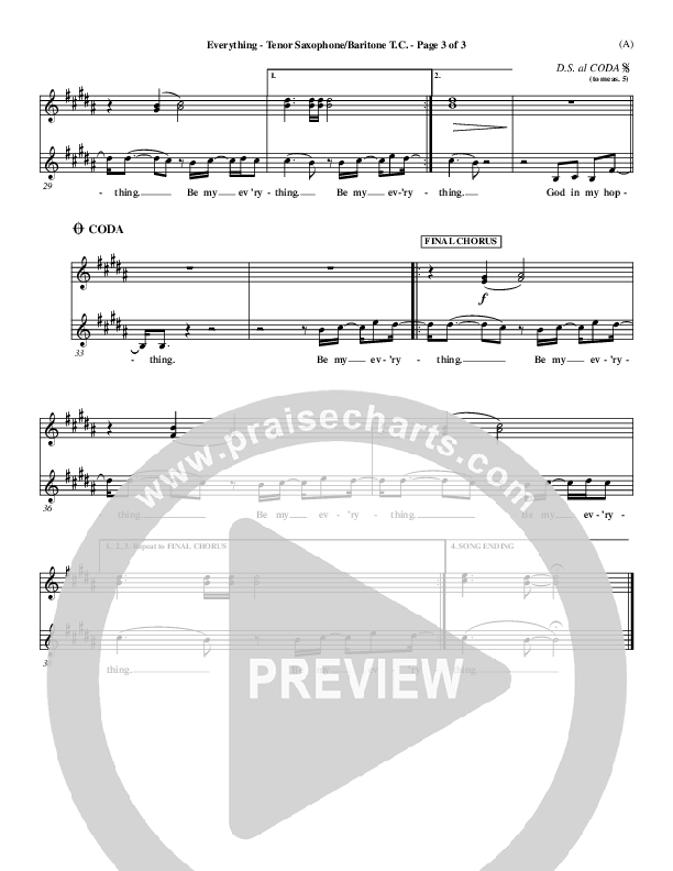 Everything Tenor Sax/Baritone T.C. (Tim Hughes)