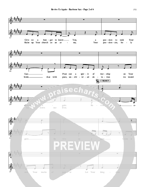 Revive Us Again  Bari Sax (Andy Park)