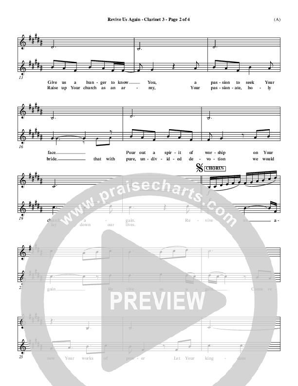 Revive Us Again  Clarinet 3 (Andy Park)