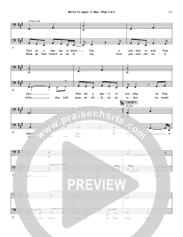 Revive Us Again  Contrabass (Andy Park)