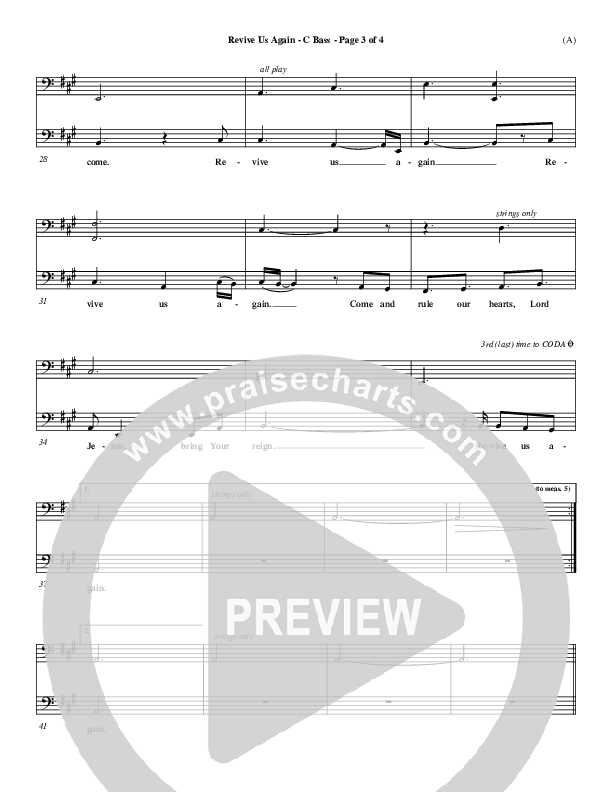 Revive Us Again  Contrabass (Andy Park)