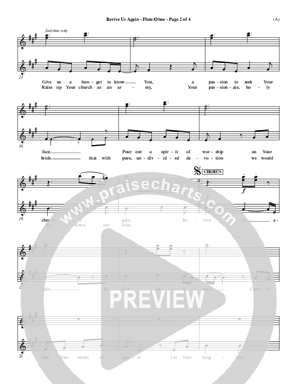 Revive Us Again  Flute/Oboe (Andy Park)