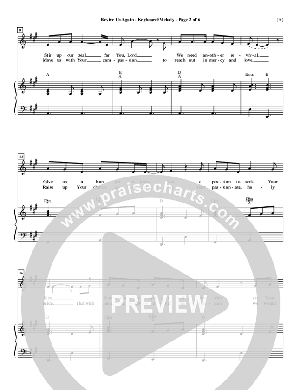 Revive Us Again  Piano/Vocal (Andy Park)