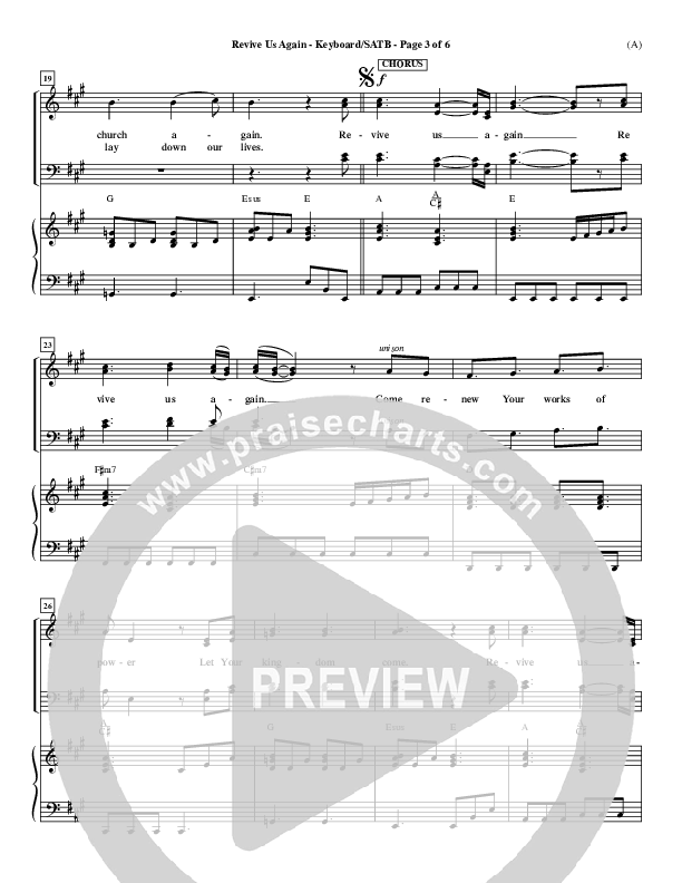 Revive Us Again  Piano/Vocal (SATB) (Andy Park)