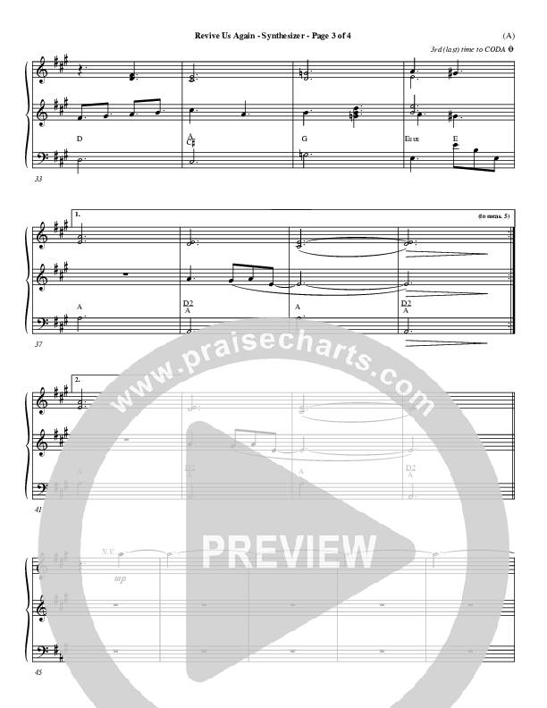 Revive Us Again  Synth (Andy Park)