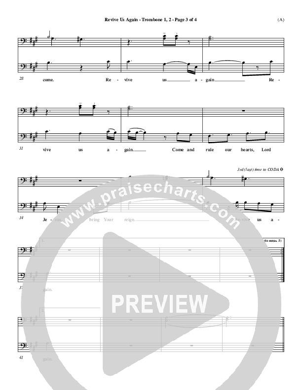 Revive Us Again  Trombone 1/2 (Andy Park)