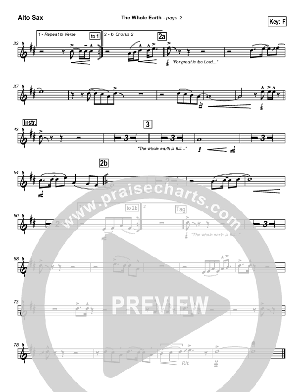 The Whole Earth Alto Sax (New Life Worship)