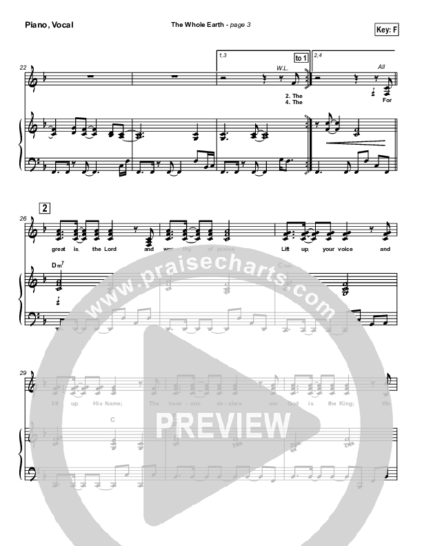 The Whole Earth Piano/Vocal (New Life Worship)