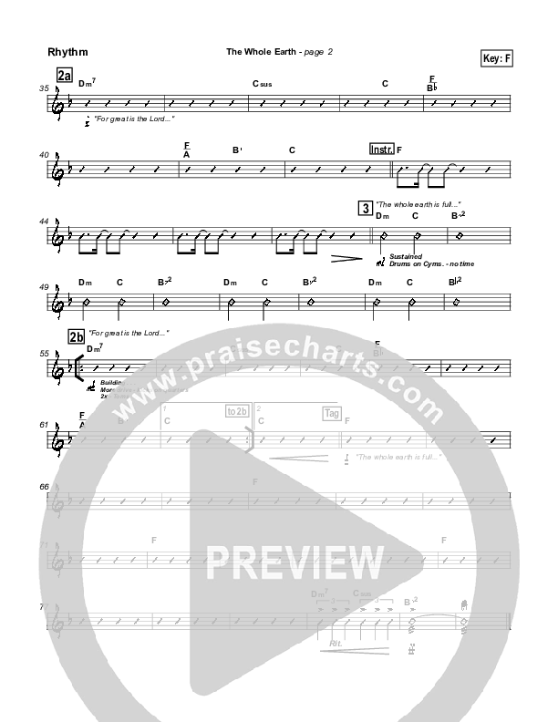 The Whole Earth Rhythm Chart (New Life Worship)