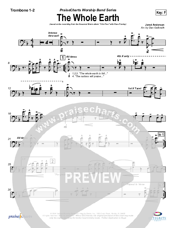 The Whole Earth Trombone 1/2 (New Life Worship)