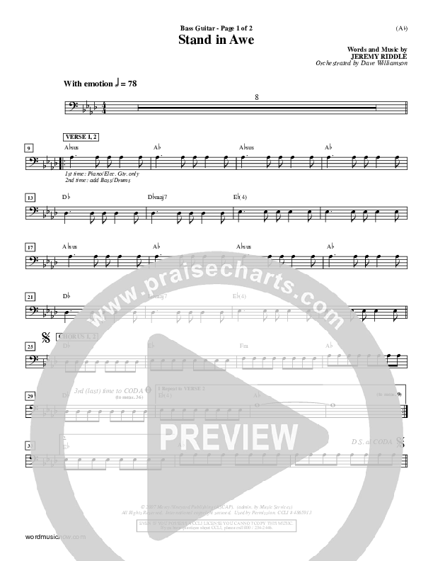 Stand In Awe Acoustic Guitar (Jeremy Riddle)